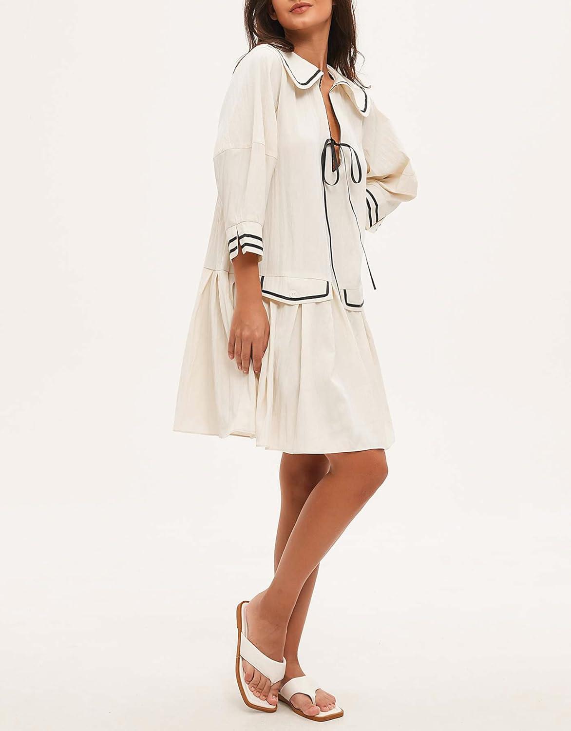 Our Take on the Stylish & comfortable YEXPINE pleated mini Dress