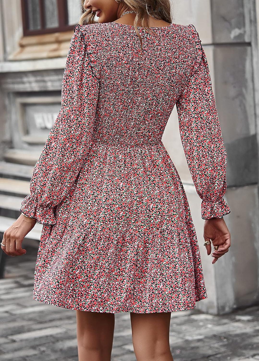 Why We Think KIRUNDO's ‌2025 Floral ​Dress Fits Every ​Fall Occasion