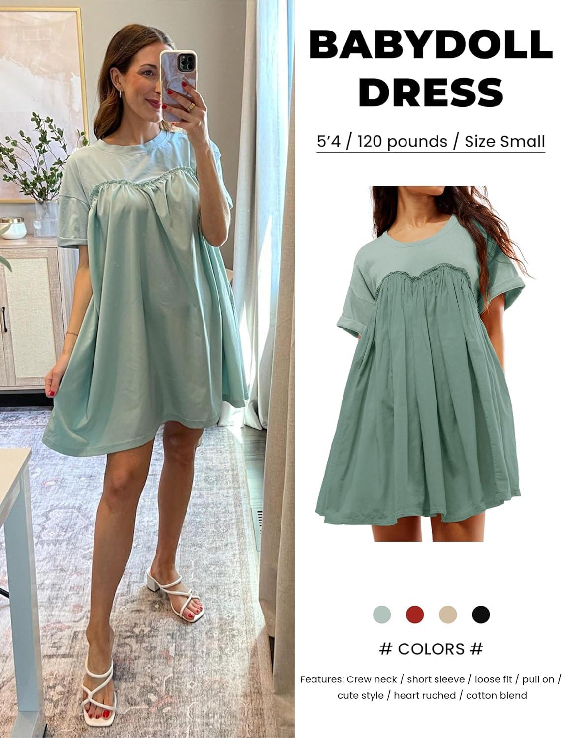 Our Take on the Dqbeng Lakeblue ‌Babydoll Dress: casual & Comfy