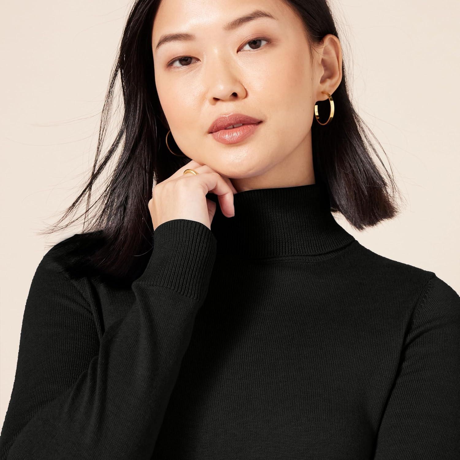 How We Found Comfort and Style in Amazon Essentials' Lightweight ‍Turtleneck