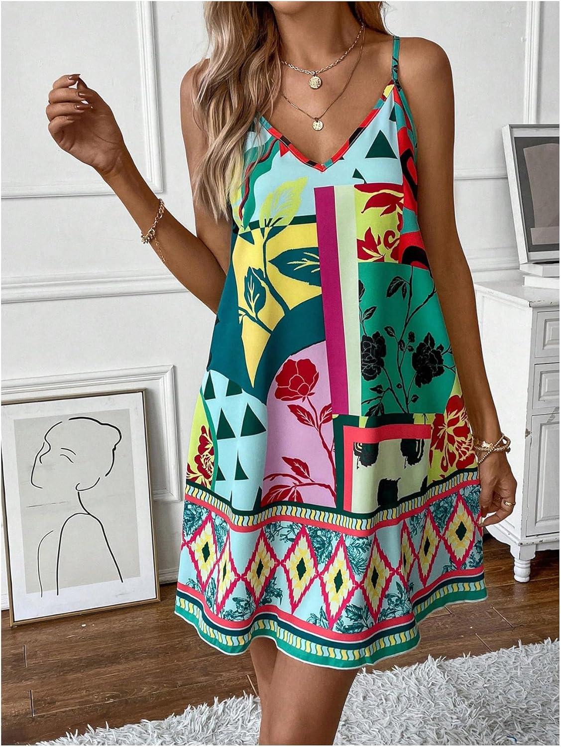 Our Take on the Women's Boho Spaghetti ‌Strap Summer Dress