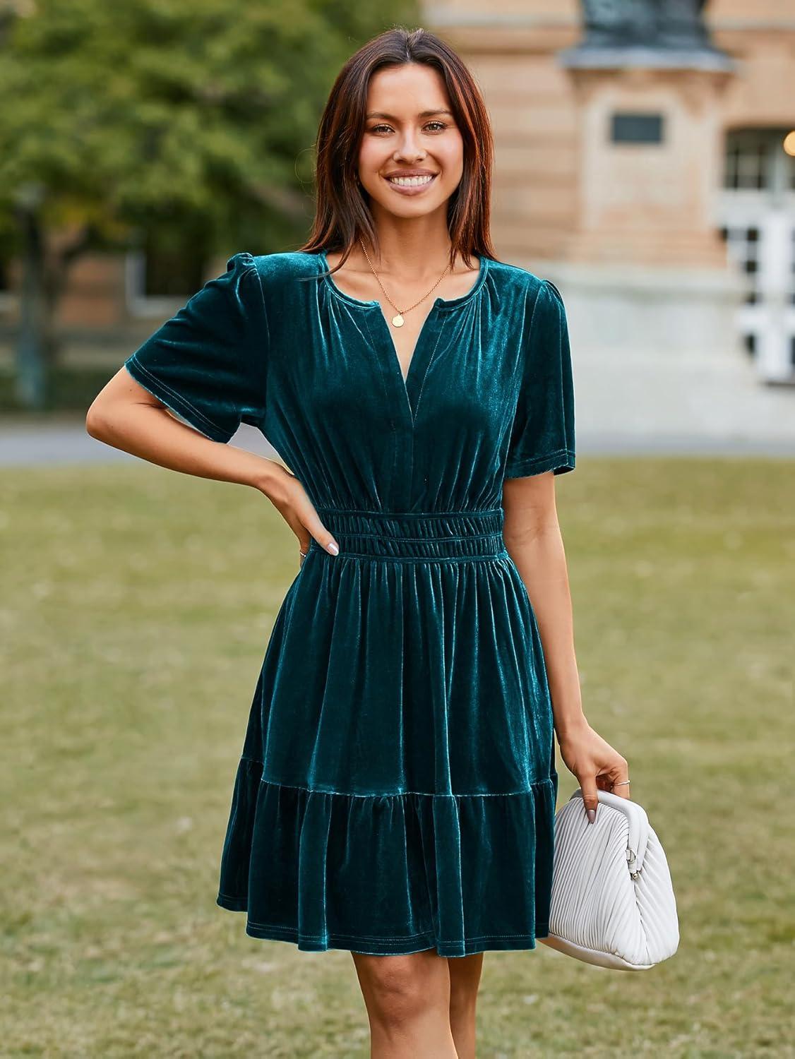 Our Take on the Simplee⁢ Velvet Cocktail Dress: Style & Comfort Reviewed