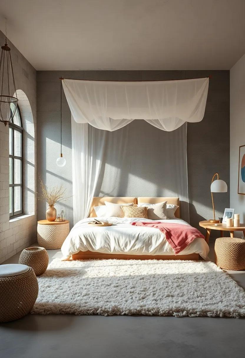 Choose a Canopy Bed: Install a flowy,sheer canopy over your bed for a dreamy,ethereal touch