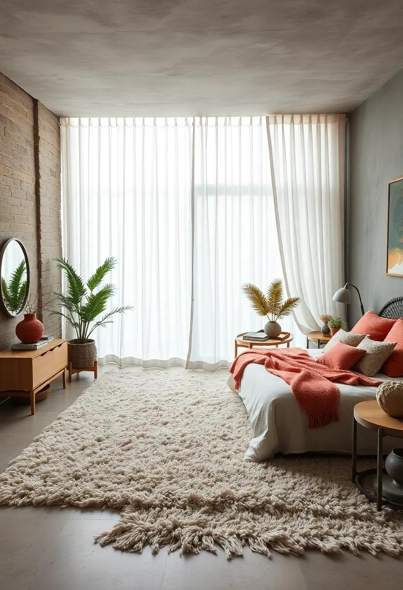 Hang Sheer Curtains: Light, flowing curtains can create an airy feeling while maintaining privacy