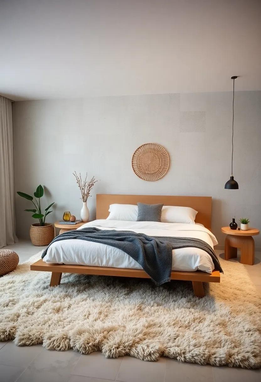 Opt for a Platform Bed: A low-profile bed can contribute to a laid-back, minimalist aesthetic that complements the boho theme
