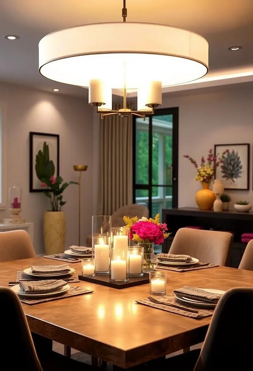 Candles in glass⁤ Holders: Illuminate the dining table with‌ candles in decorative glass‌ holders for ⁣a romantic ‍touch at mealtimes