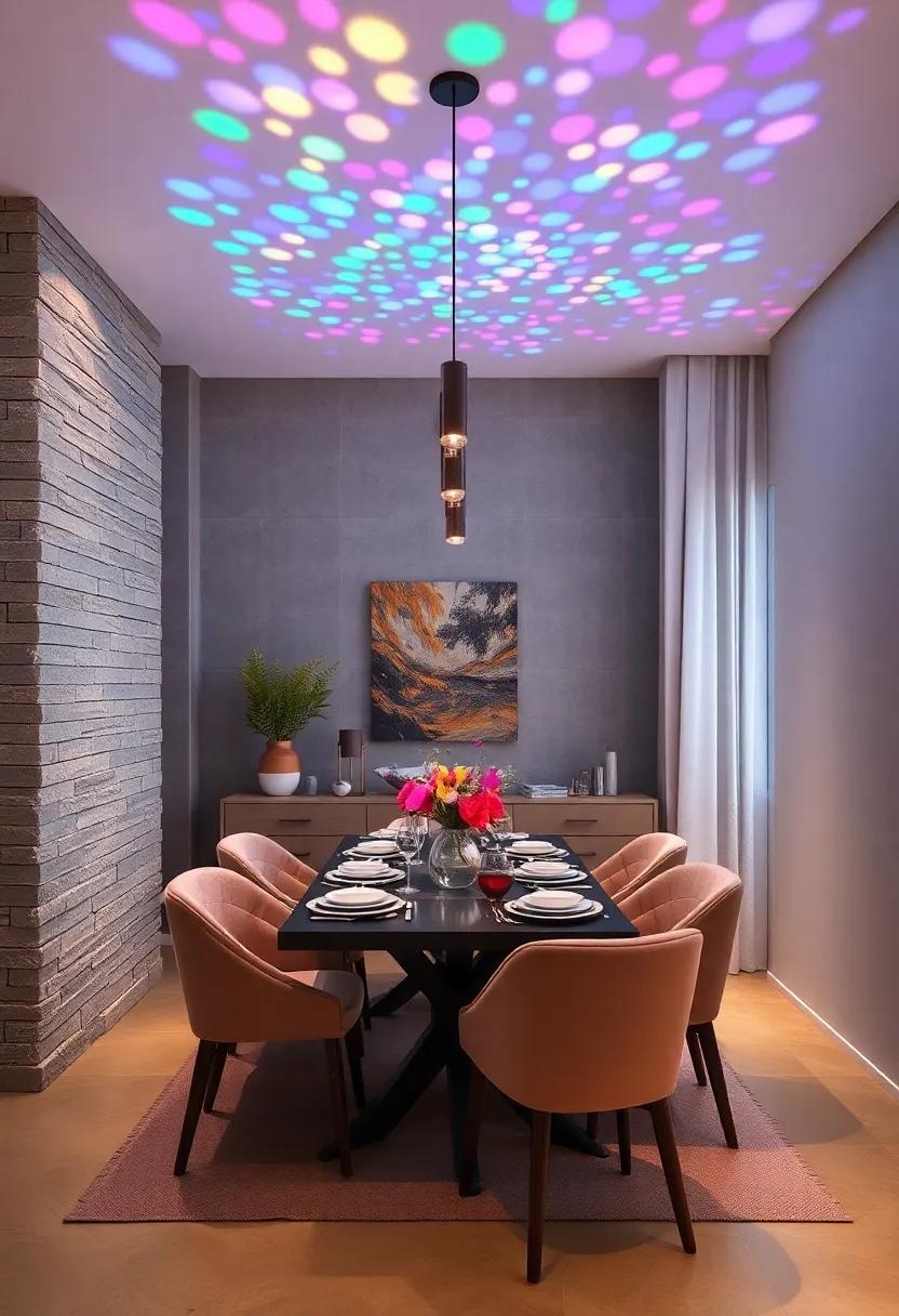 DIY Projector lights: Use a simple projector setup to cast colorful patterns on ⁣your walls‍ or ceiling, adding a unique flair