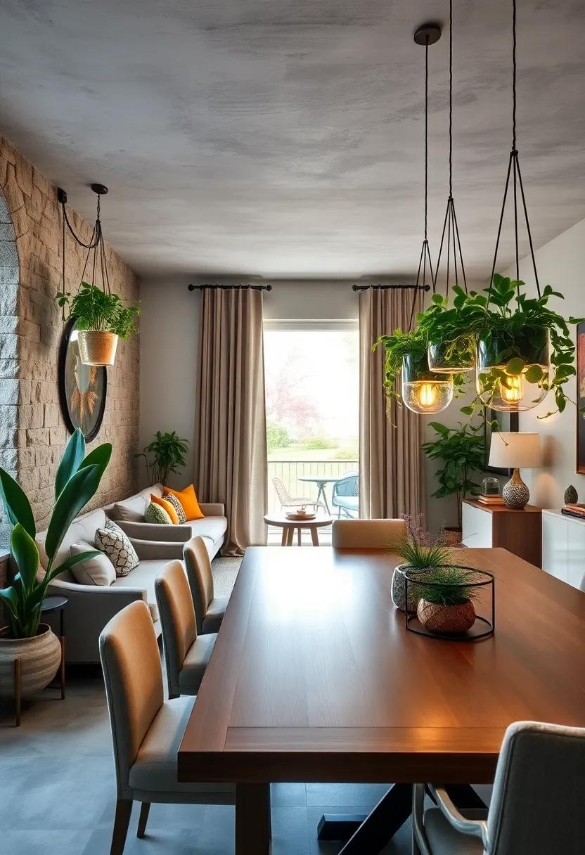 Hanging⁣ Plants⁣ with‌ Lights: Combine greenery and illumination​ by placing battery-operated⁢ lights in⁣ hanging ‍planters