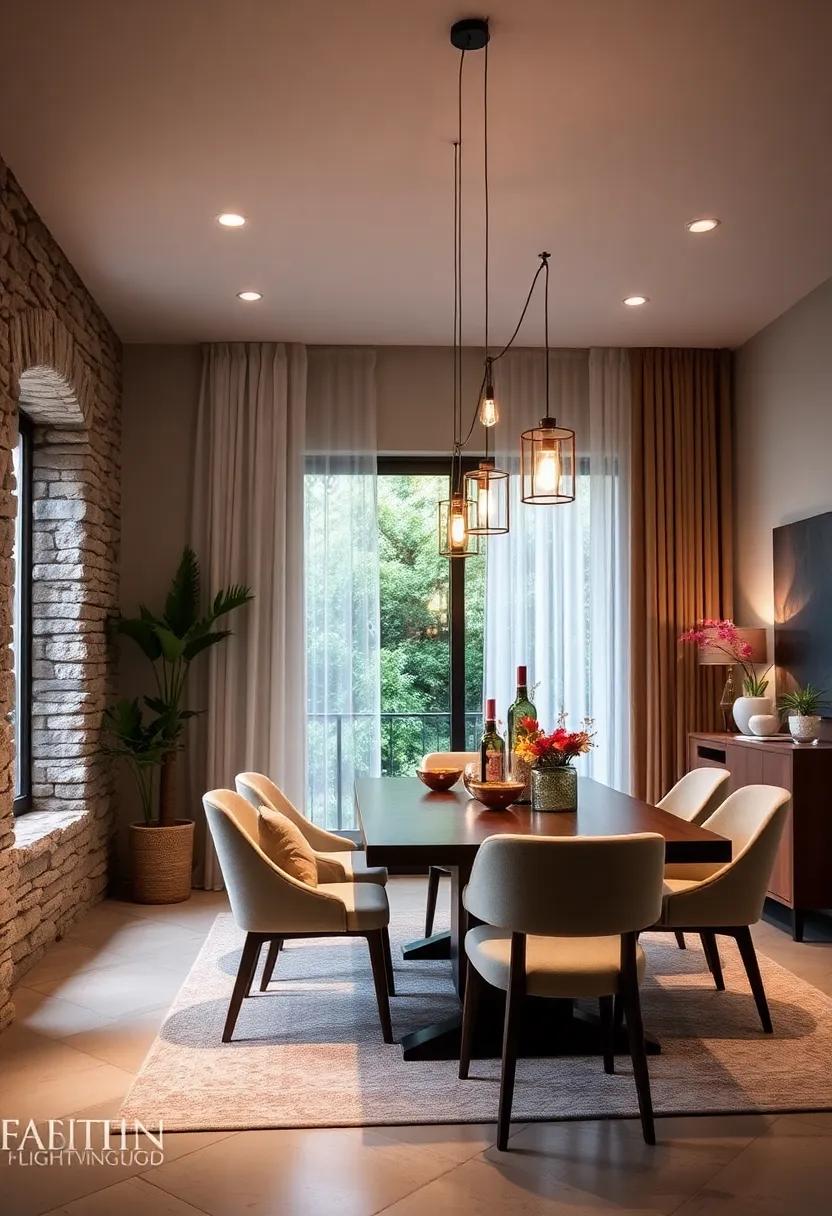 Tension ⁤Rod Light ‌Display: Install a tension rod with clips ‌to hang tea lights or small lanterns, bringing playful lighting to‍ your‌ dining⁢ space