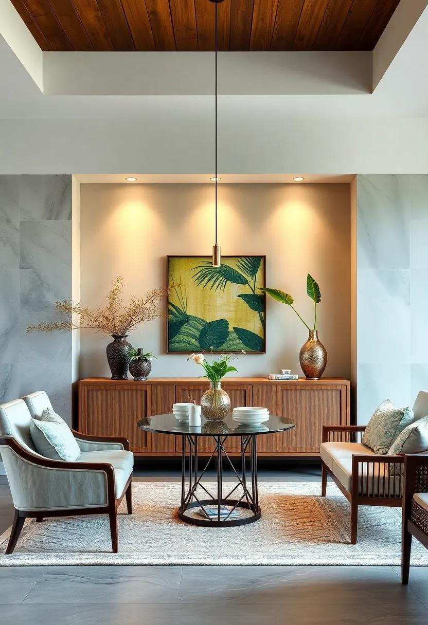 Tropical Influence: Select a buffet with‌ bamboo accents and rich wood finishes, perfect for a relaxed, tropical atmosphere