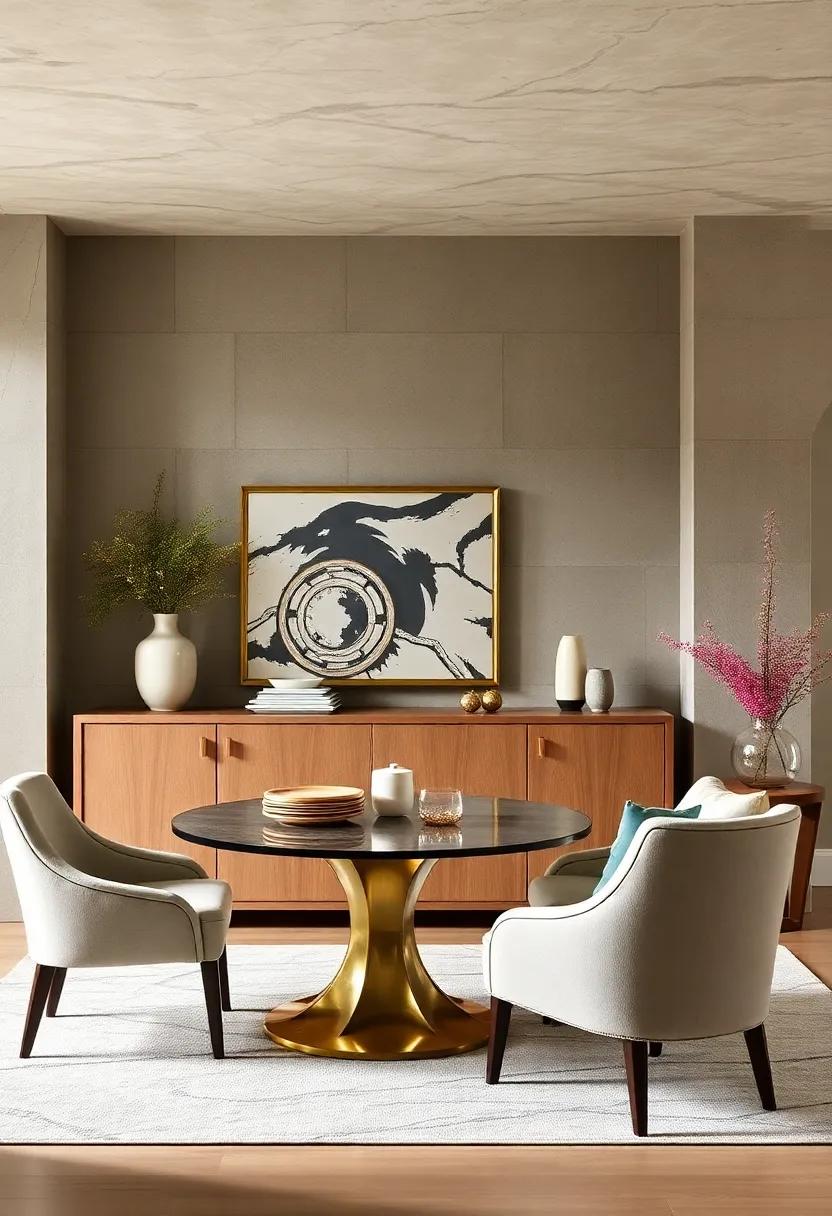 Display and Dine: Incorporate a buffet⁤ with glass doors to⁢ showcase beautiful ‍dishware or decorative pieces⁢ while keeping essentials‍ hidden