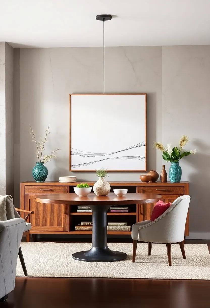 Farm fresh: Utilize a sideboard with open shelving for ‍easy‍ access to​ fresh herbs, cookbooks, and cooking essentials