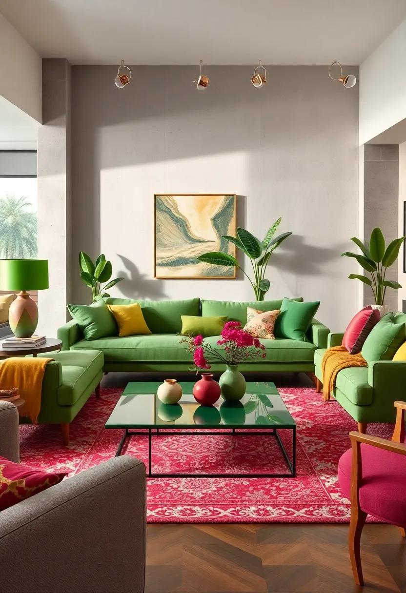 use‍ a Green Coffee Table to ‌Anchor Your Space