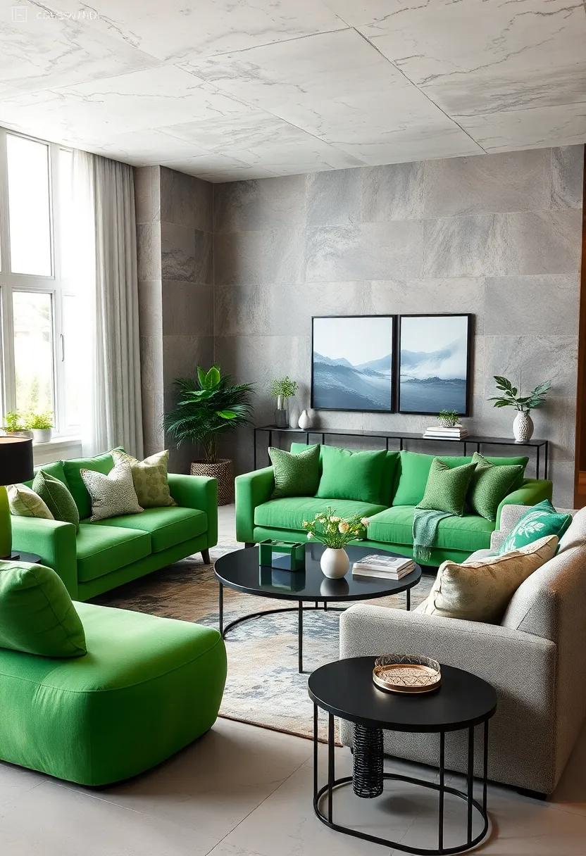 don't Overlook Accent Details:​ Switch to green Hardware