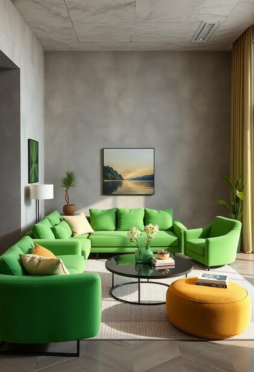 Experiment with ⁣Green Furniture in Unconventional Shapes