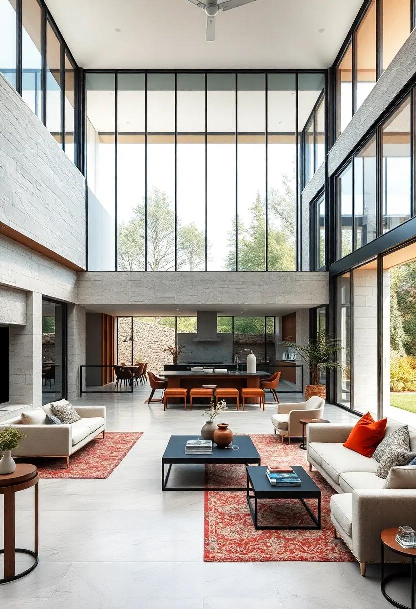 Grand Open Spaces: Innovative layouts that encourage fluid movement, allowing each area to flow effortlessly into the next