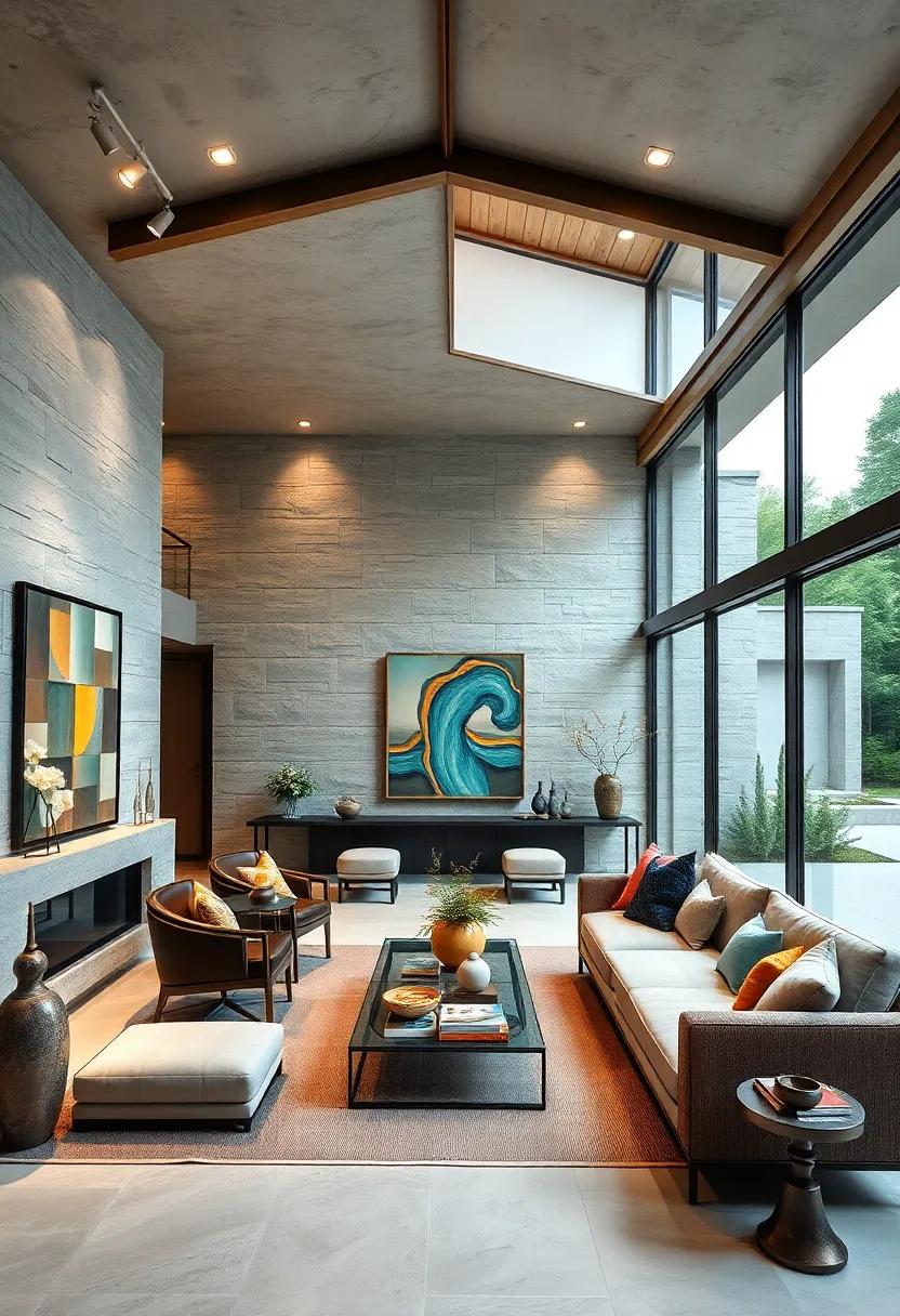 Artful Displays: Thoughtfully chosen artworks and sculptures that elevate the charm of the home and serve as conversation starters