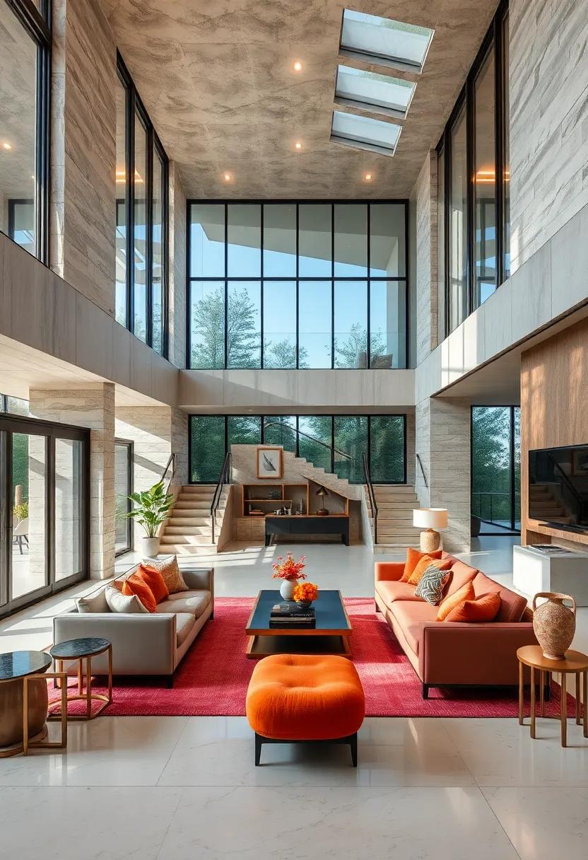 Iconic Statements: Signature features such as grand staircases or unique ceiling designs that elevate the overall aesthetic appeal