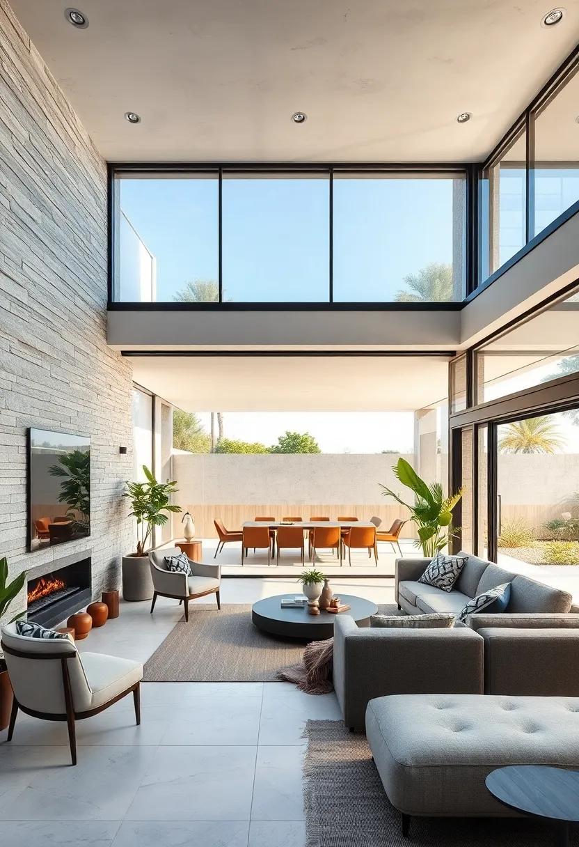 Outdoor Integration: Patios and balconies that seamlessly blend with the interior spaces, creating an expansive feel and inviting nature inside