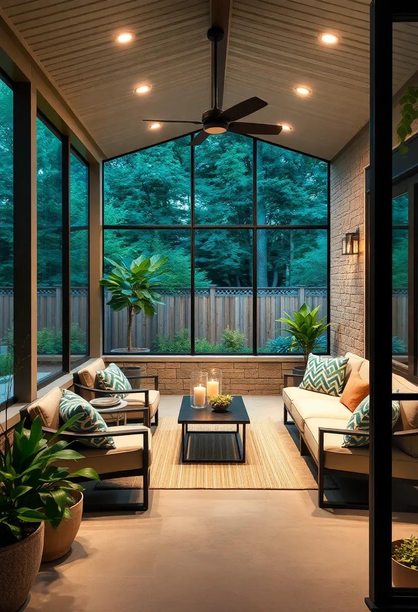 Nature Soundscapes: Integrate a sound system to play nature sounds or soft music that enhances the tranquil environment