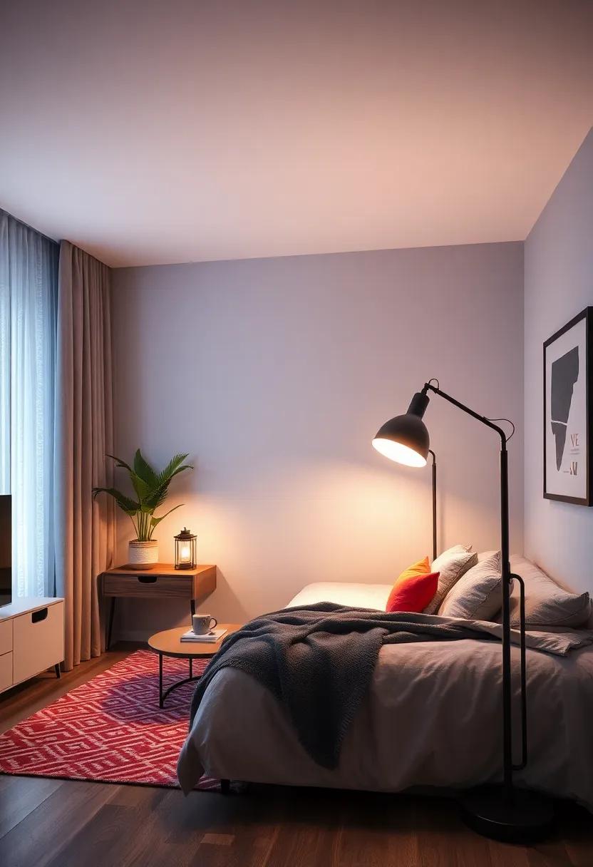 Adjustable Floor lamp: Provide adequate lighting for reading or studying with a chic floor lamp that complements the room's aesthetic