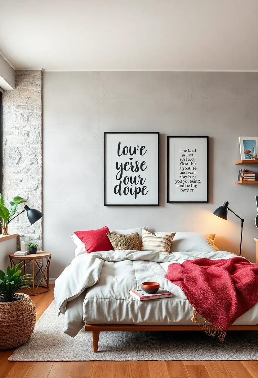 Inspirational Wall Art: Motivate and inspire with framed quotes or photos that reflect your teen's interests and aspirations