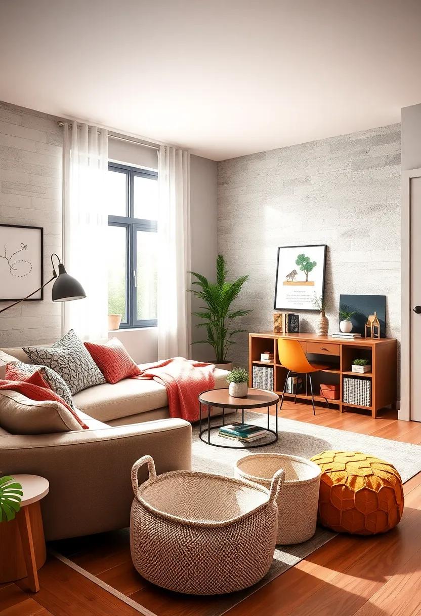 Multi-Purpose Storage bins: Keep the clutter at bay with decorative bins that double as storage and room decor