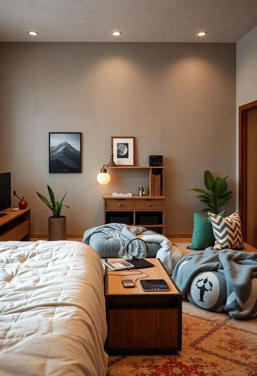 Tech Charging Station: Help manage gadgets and devices with a dedicated charging station that keeps cords organized and accessible