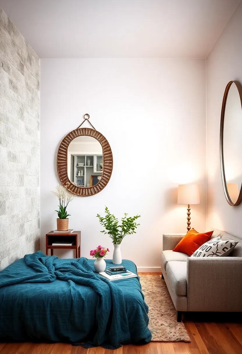 Vintage Mirrors: Enhance the feeling of space and light with stylish mirrors that can also serve as eye-catching wall art