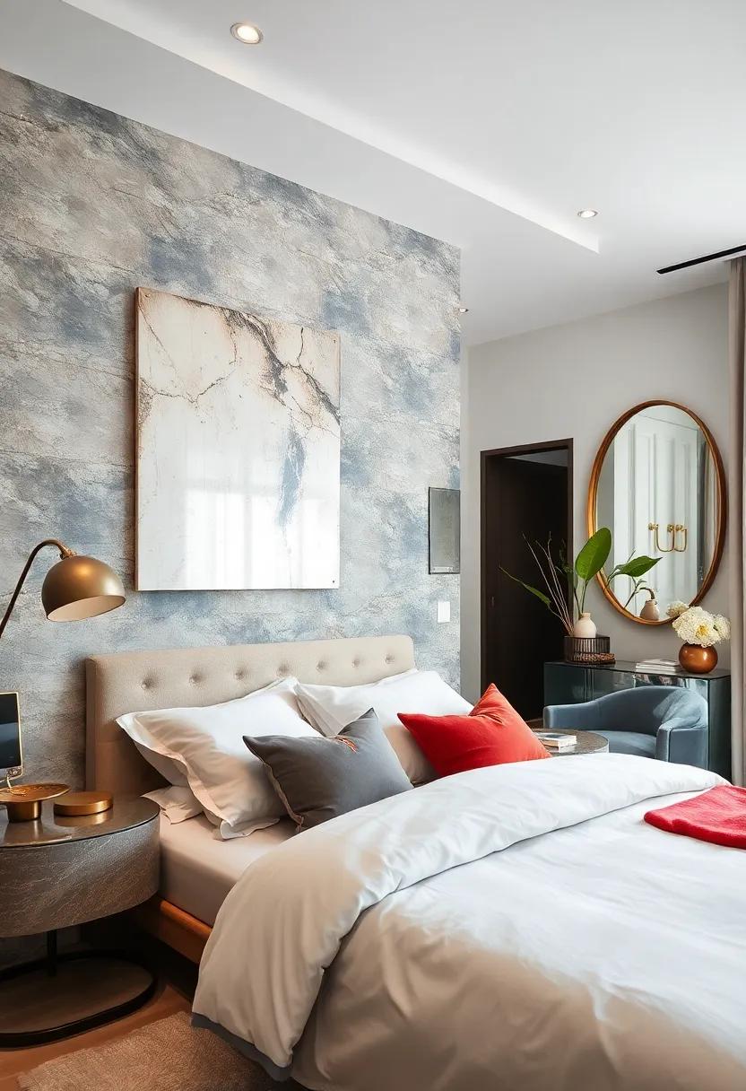 Artistic Mirrors: Use mirrors not only for functionality but as statement pieces that reflect light and make the space feel larger