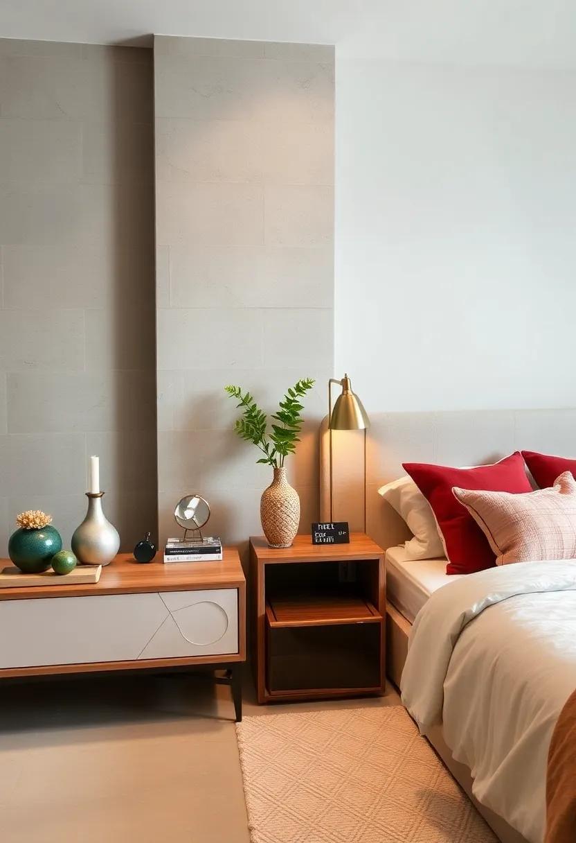 Functional nightstands: Invest in stylish nightstands that provide both storage and a surface for essentials, maintaining balance and utility