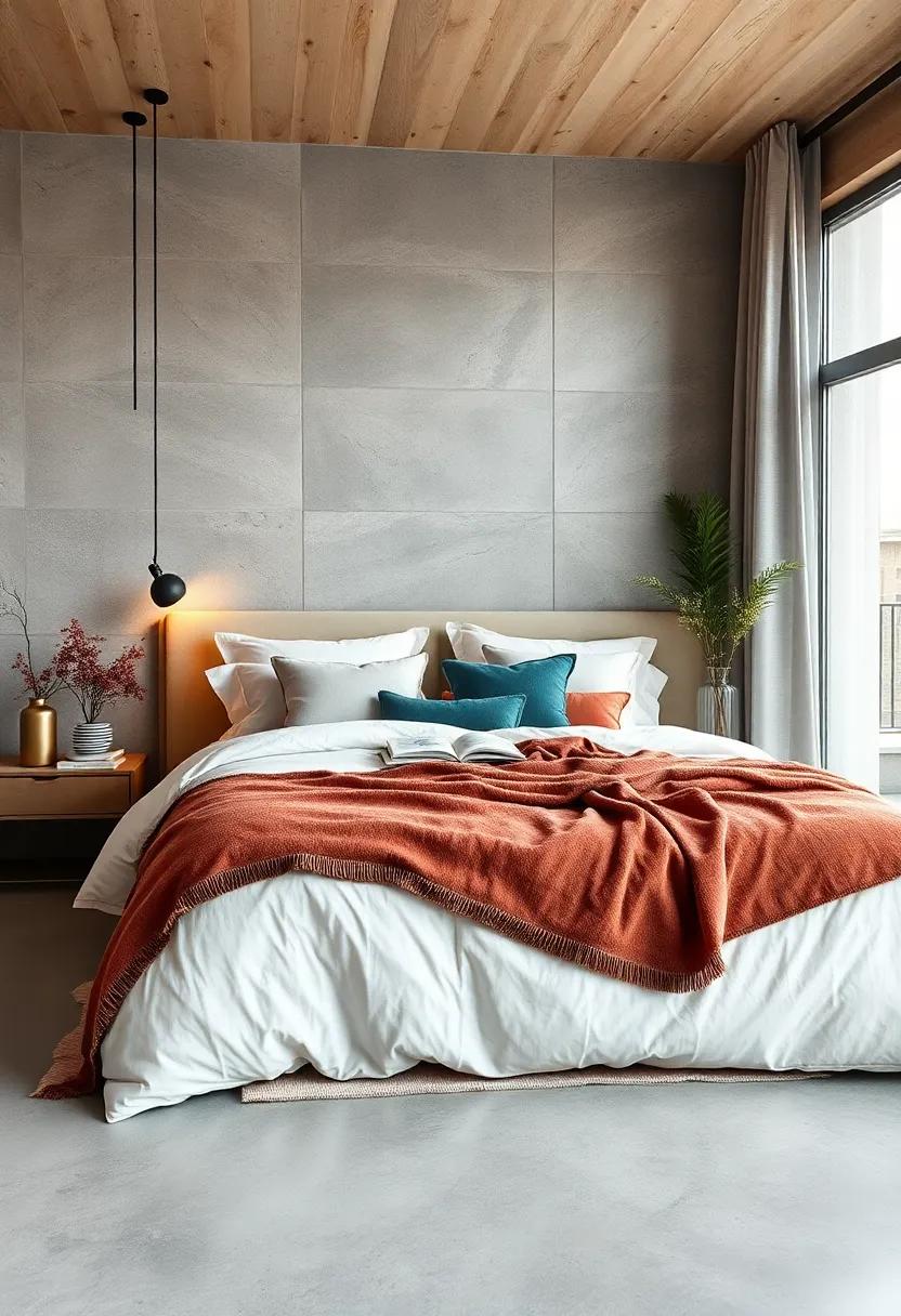 Layered bedding: Mix and match duvet covers, throws, and cushions for an effortlessly curated, inviting bed that begs to be relaxed on