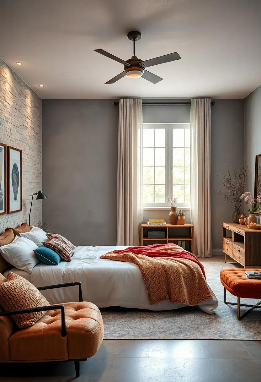 Mix Vintage and Modern: Integrate vintage finds with modern designs to create a unique, curated feel in your bedroom