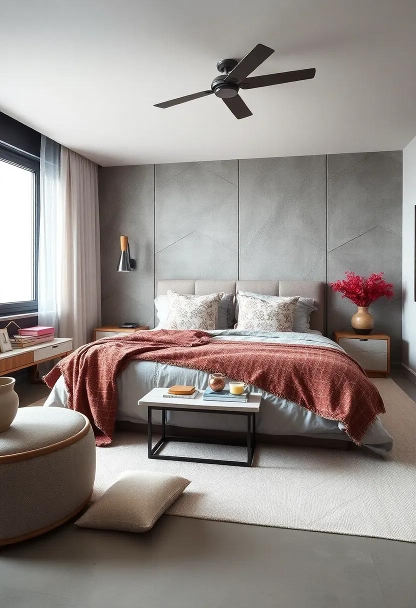 Subtle Patterns: incorporate soft patterns in bedding or cushions to add visual interest without distracting from the overall serenity