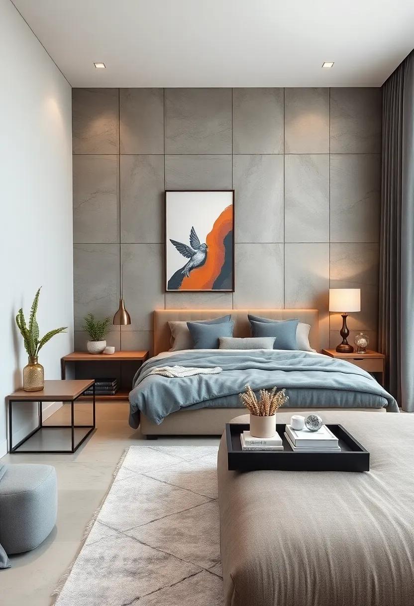 uncluttered Surfaces: Maintain clean surfaces by using boxes or trays to neatly organize small items, preserving the minimalist vibe