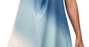 Our Honest Take on the Milumia Ombre Halter Dress in Dusty Blue