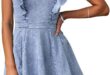 Our Take on the utcoco Denim Ruffle Babydoll Dress: Casual & Chic