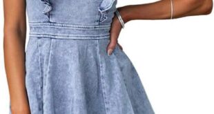 Our Take on the utcoco Denim Ruffle Babydoll Dress: Casual & Chic