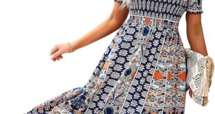 Our Honest Take on the ROYUNA Off-Shoulder Boho Maxi Dress