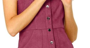 Our Take on the Allegra K Faux Suede Button-Down Overall Dress