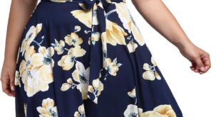 Why We Love the Kissmay Plus Size Floral Midi Dress with Pockets