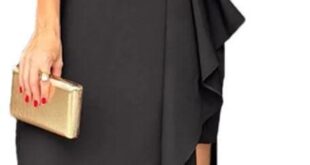 Our Take on the Women’s Slant Neck Slim Fit Party Dress