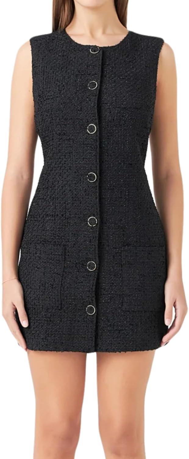 Why We Love the Sleek LifeShe Tweed Jackie O Mini Dress