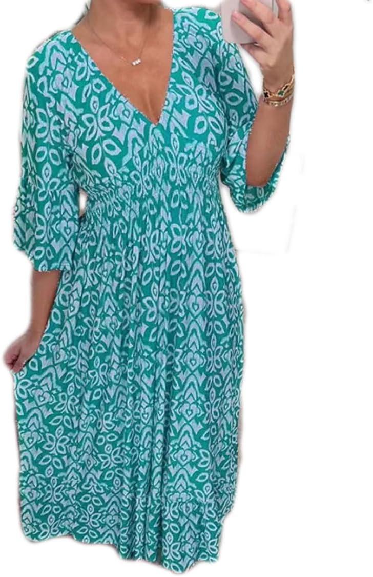 Our Take on the Apvirdy 2024 Boho Midi Dress: Casual Comfort Tested