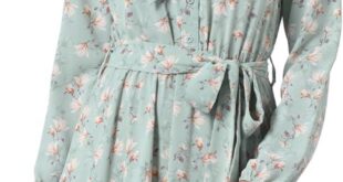 Why We Love the Allegra K Tie Neck Floral Dress: A Review