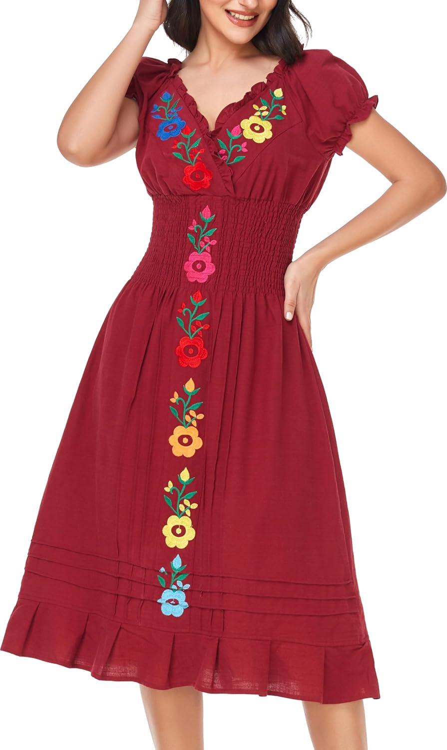 Our Honest Take on the YZXDORWJ Mexican Embroidered Summer Dress