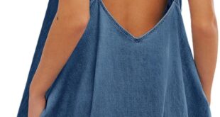Our Honest Take on the Casual Sleeveless Dark Blue Denim Dress