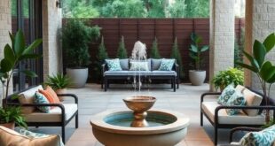 27 Inspiring Patio Design Ideas Featuring Stunning Water Fountains