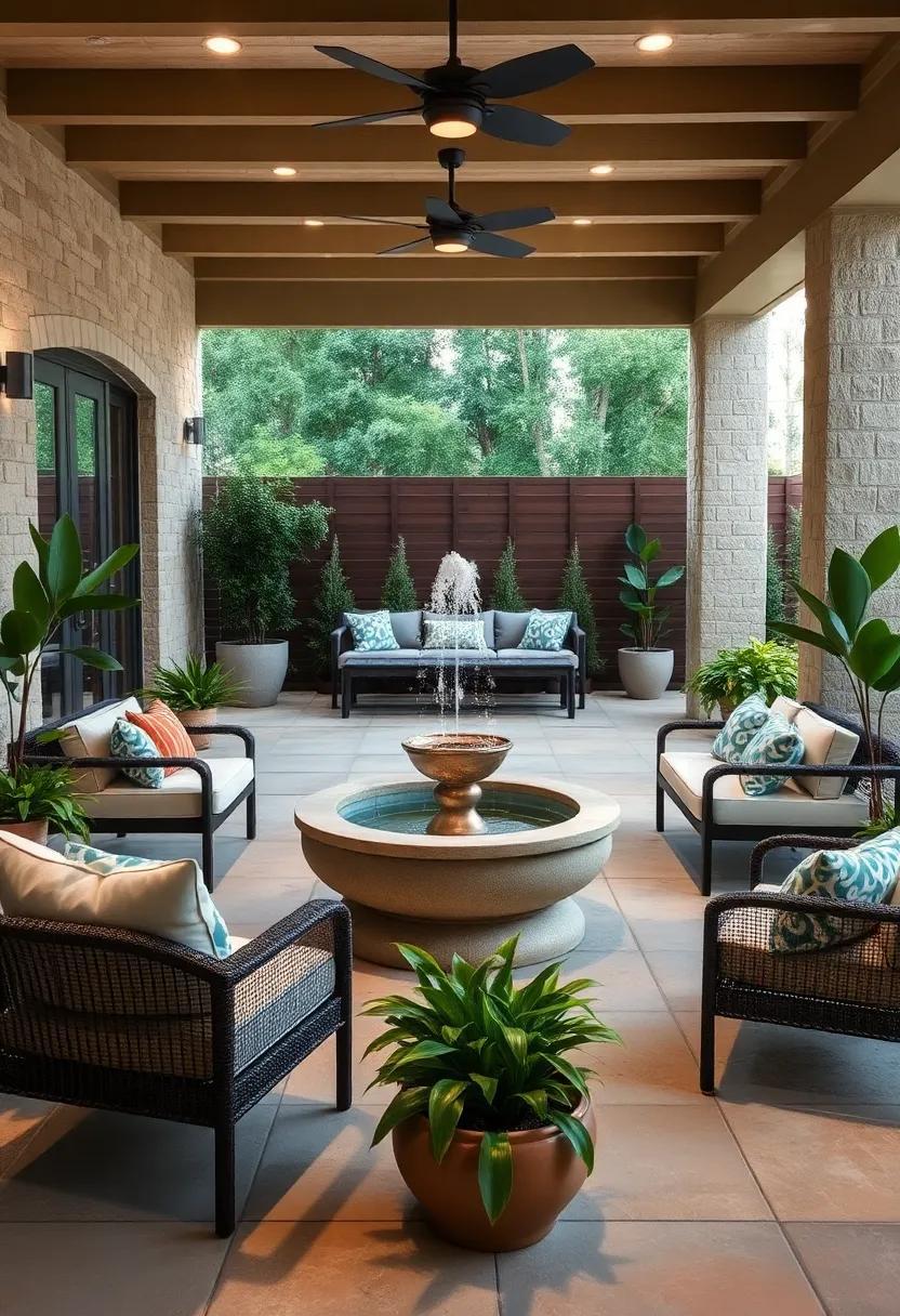 27 Inspiring Patio Design Ideas Featuring Stunning Water Fountains
