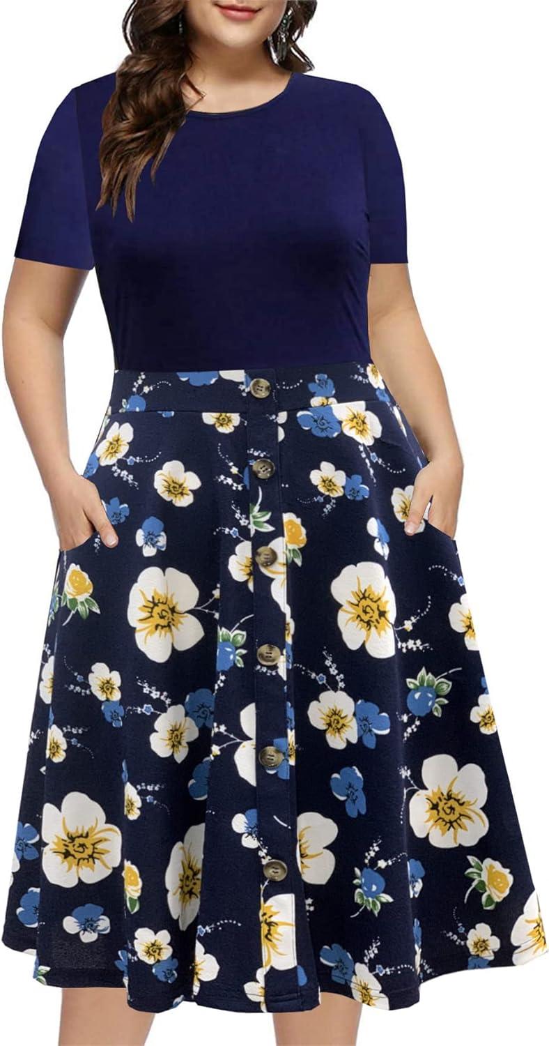 Our Honest Take on the BEDOAR Plus Size Colorblock Dress with Pockets